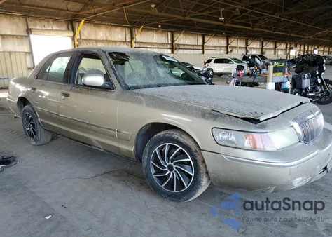2000 Mercury Grand Marquis Gs z USA, uszkodzony, nr VIN 2MEFM74W7YX682098